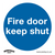 Mandatory Safety Sign - Fire Door Keep Shut - Rigid Plastic - Pack of 10 (SS1P10)