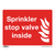 Safe Conditions Safety Sign - Sprinkler Stop Valve - Rigid Plastic (SS23P1)