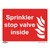 Safe Conditions Safety Sign - Sprinkler Stop Valve - Self-Adhesive Vinyl (SS23V1)