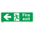 Safe Conditions Safety Sign - Fire Exit (Left) - Self-Adhesive Vinyl (SS25V1)