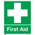 Safety Sign - First Aid - Self-Adhesive Vinyl (SS26V1)