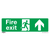Safe Conditions Safety Sign - Fire Exit (Up) - Rigid Plastic (SS28P1)
