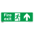 Safe Conditions Safety Sign - Fire Exit (Up) - Self-Adhesive Vinyl (SS28V1)