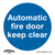 Mandatory Safety Sign - Automatic Fire Door Keep Clear - Rigid Plastic (SS3P1)