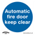 Mandatory Safety Sign - Automatic Fire Door Keep Clear - Self-Adhesive Vinyl (SS3V1)