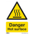 Warning Safety Sign - Danger Hot Surface - Rigid Plastic - Pack of 10 (SS42P10)