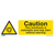 Warning Safety Sign - Caution Automatic Machinery - Rigid Plastic - Pack of 10 (SS47P10)