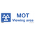 Warning Safety Sign - MOT Viewing Area - Rigid Plastic (SS50P1)