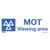 Warning Safety Sign - MOT Viewing Area - Rigid Plastic - Pack of 10 (SS50P10)