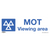 Warning Safety Sign - MOT Viewing Area - Self-Adhesive Vinyl - Pack of 10 (SS50V10)