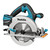 Makita DHS710ZJ Twin 18V LXT 190mm Circular Saw Body Only With Makpac Case
