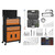 Sealey Topchest & Rollcab Combination 6 Drawer with Ball-Bearing Slides - Orange/Black & 170pc Tool Kit (AP22OCOMBO)