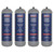 Sealey 1.3kg Disposable Carbon Dioxide Gas Cylinder - Pack of 4 (CO21KGD4)