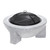 Sealey Dellonda Round MgO Fire Pit with BBQ Grill, Ø75cm, Safety Mesh Screen - Light Grey (DG190)