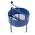 Sealey Dellonda Large Rotary Garden Sieve for Soil and Stones. Also Suitable for Compost, Earth, and Rocks. Garden Riddle and 7mm Grille Soil Sifter. 1.2mm Blue Steel (DG261)