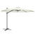 Sealey Dellonda Ø3m Garden/Patio Cantilever Parasol/Umbrella with Crank Handle, 360° Rotation, Tilt and Cover, Cream (DG268)