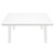 Sealey Dellonda Kyoto White 3-Piece Outdoor Garden Corner Sofa & Coffee Table Set (DG53)