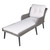 Sealey Dellonda Buxton Rattan Wicker Sun Lounger with Armrests Washable Cushions, Grey (DG74)