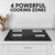 Sealey Baridi 60cm Built-In Induction Hob with 4 Cooking Zones, Black Glass, 6800W with 9 Power Settings, Touch Controls & Timer, Hardwired (DH176)