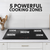 Sealey Baridi 90cm Built-In Induction Hob with 5 Cooking Zones, 9300W, Boost Function, 9 Power Levels, Slider Touch Control, Hardwired (DH180)