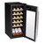 Sealey Baridi 18 Bottle Wine Fridge Cooler & Touch Control, LED Light, Stainless Steel (DH29)