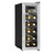 Sealey Baridi 12 Bottle Wine Cooler with Digital Touchscreen Controls & LED Light, Stainless Steel (DH74)