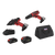 Sealey 2 x SV20 Series Cordless Power EU Tool Kit 20V Euro Plug - 2 Batteries (CP20VDDCOMBOEU)