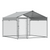 Sealey Dellonda Galvanised Steel Dog Kennel with Roof Cover & Chain Link Fencing (DG281)