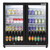 Sealey Baridi Hinged Double Door, Back Bar Drinks Fridge/Cooler, 190L Capacity (DH272)