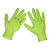 Sealey Diamond Grip Extra-Thick Nitrile Powder-Free Gloves, Hi-Vis Green, X-Large - Pack of 50 (SSP54XL)