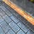 Single Bullnose Egyptian Grey Limestone Coping 600 x 300 x 30mm