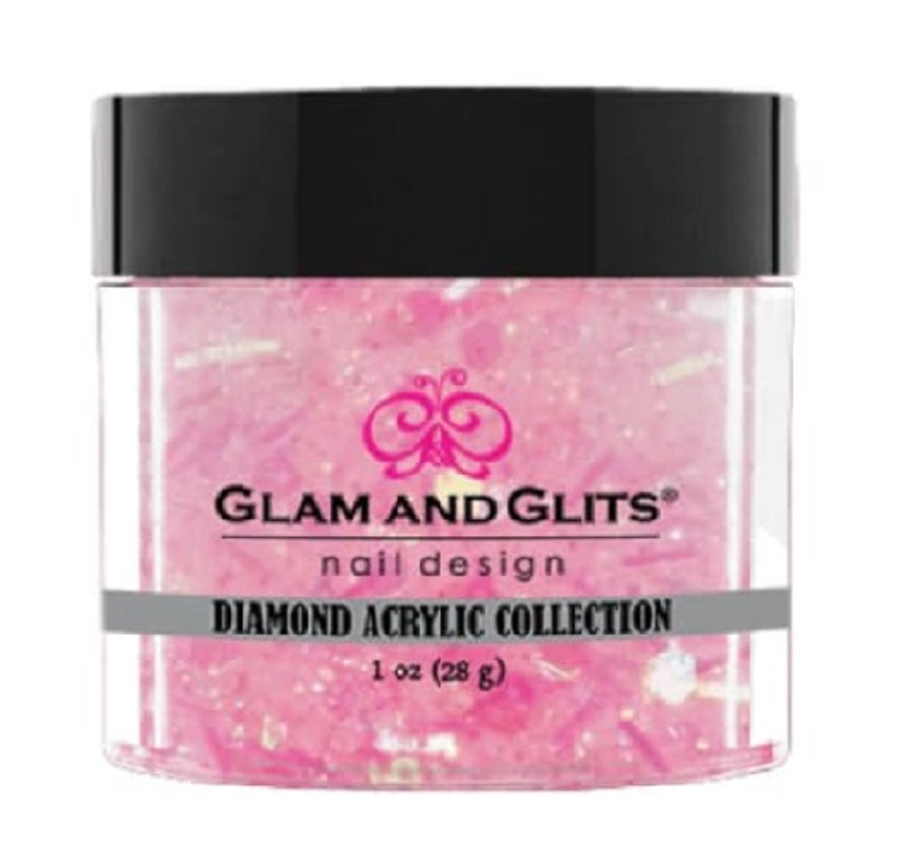 Glam & Glits Glitter Acrylic Collection, Size: 2, Black