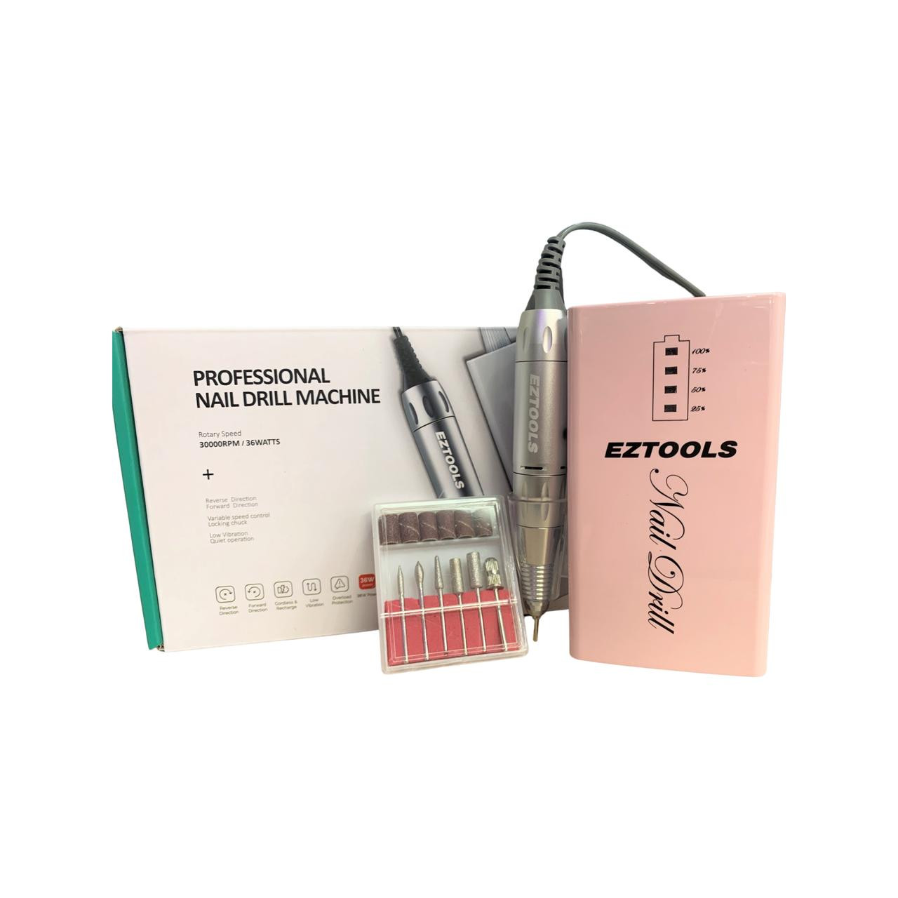 Ez-Tools Portable Nail Drill Cordless VBS nail supply
