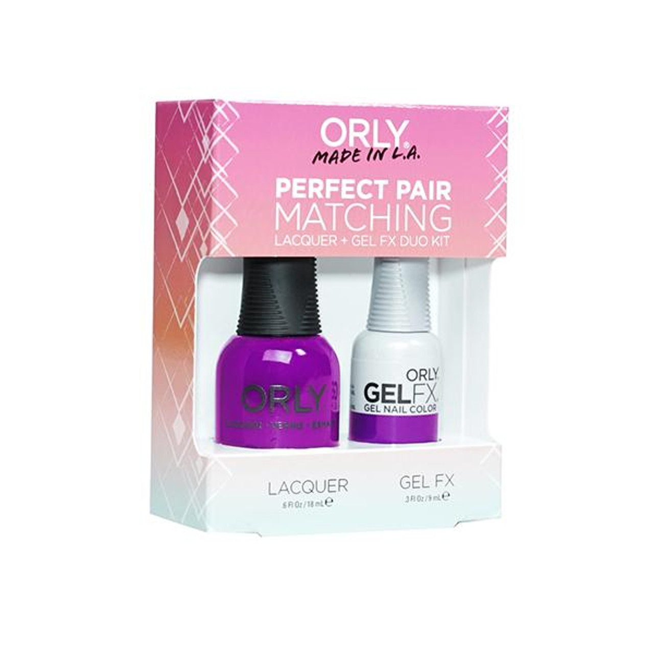 VBS Nail supply ORLY GELFX Perfect Pair- PURPLE CRUSH