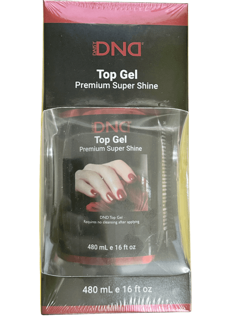DND UV/LED Gel Premium Shine Top Coat No Cleanse Refill 16oz
