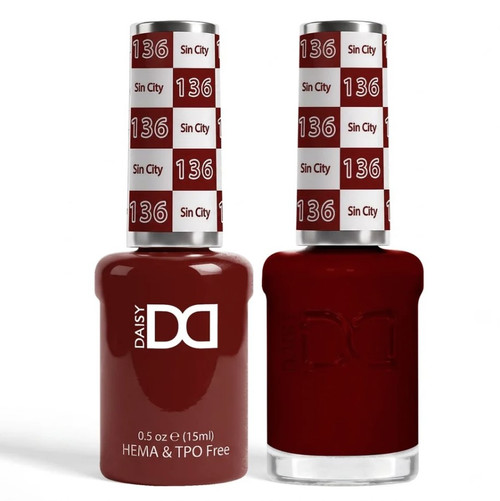 DND Hema & TPO Free Gel Polish & Lacquer - 136 Sin City