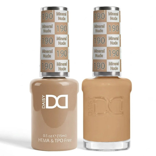 DND Hema & TPO Free Gel Polish & Lacquer - 190 Mineral Nude