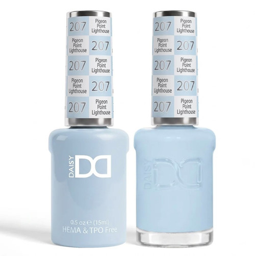 DND Hema & TPO Free Gel Polish & Lacquer - 207 Pigeon Point Lighthouse