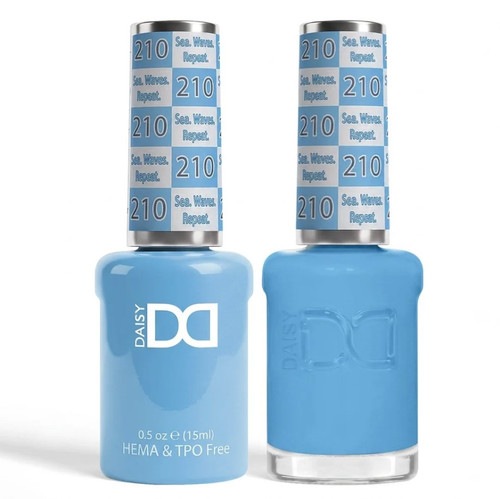 DND Hema & TPO Free Gel Polish & Lacquer - 210 Sea. Waves. Repeat