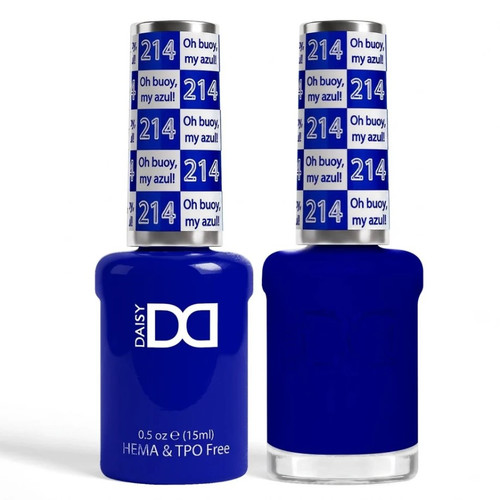 DND Hema & TPO Free Gel Polish & Lacquer - 214 Oh Buoy, My Azul!