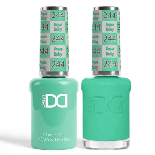 DND Hema & TPO Free Gel Polish & Lacquer - 244 Aqua Baby