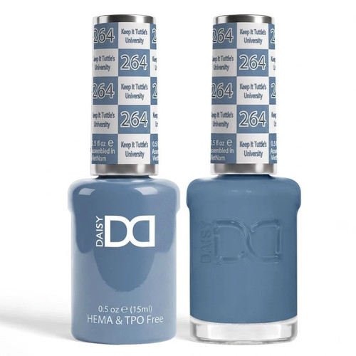 DND Hema & TPO Free Gel Polish & Lacquer - 264 Keep It Tuttle's University