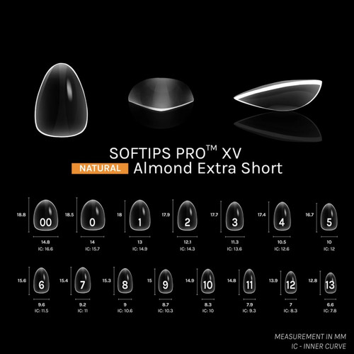 SOFTIPS PRO™ XV | Natural - ALMOND - Extra Short