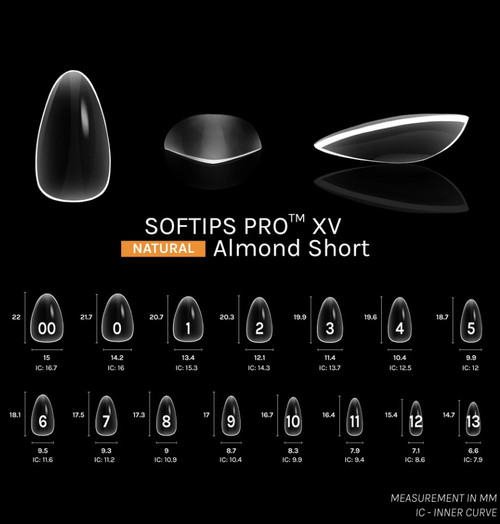 SOFTIPS PRO™ XV | Natural - ALMOND - Short