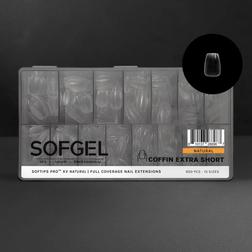 SOFTIPS PRO™ XV | Natural - COFFIN - Extra Short