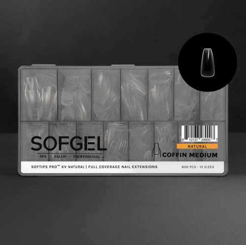 SOFTIPS PRO™ XV | Natural - COFFIN - Medium