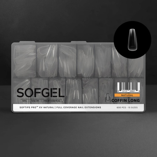 SOFTIPS PRO™ XV | Natural - COFFIN - Long