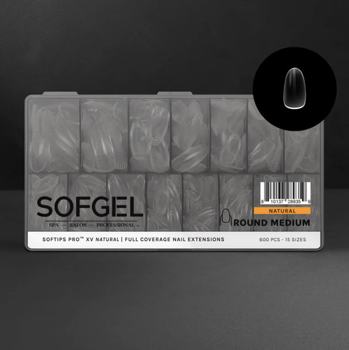 SOFTIPS PRO™ XV | Natural - ROUND - Medium