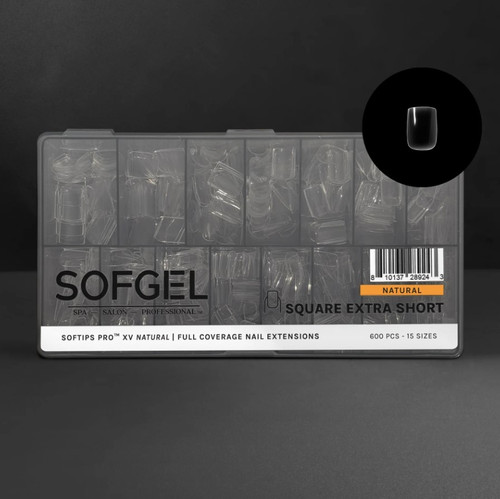 SOFTIPS PRO™ XV | Natural - SQUARE - Extra Short