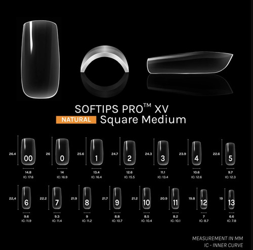 SOFTIPS PRO™ XV | Natural - SQUARE - Medium